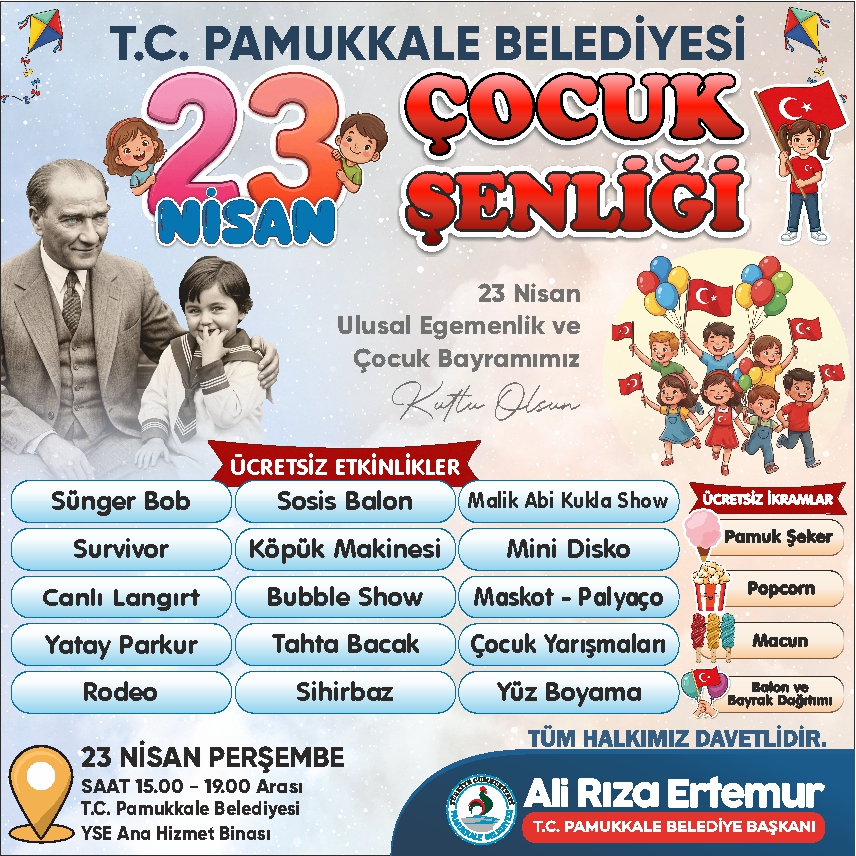 Pamukkale belediyesi 23 Nisan