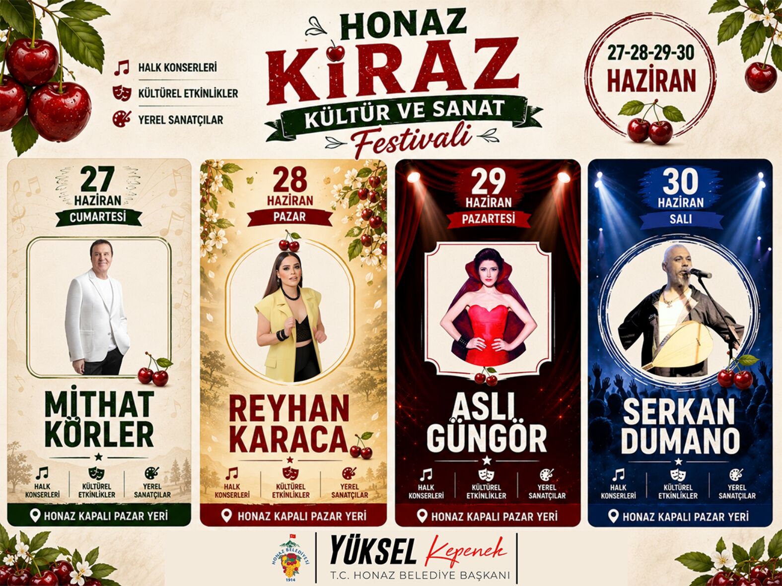 Honaz festival duyurusu 