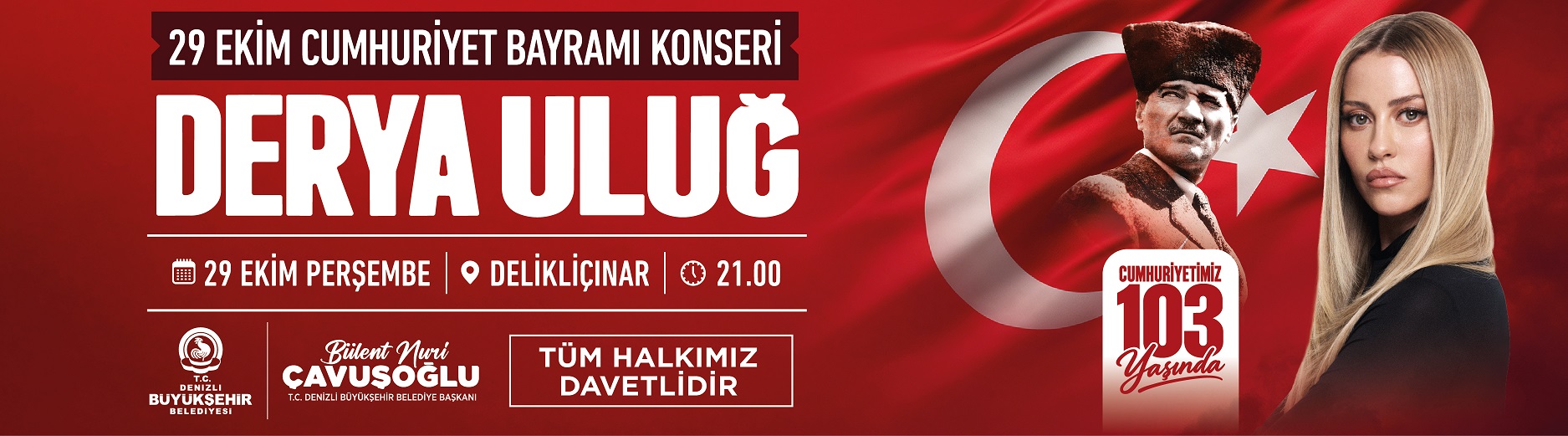 DENİZLİ BÜYÜKŞEHİR DERYA ULUG KONSERİ 