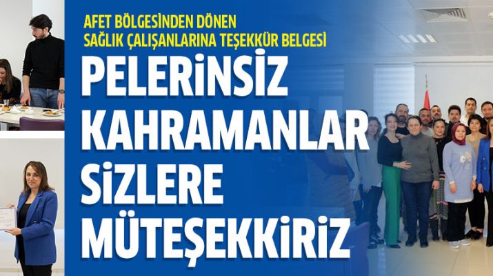 Merkez üssü Kahramanmaraş’ın Pazarcık ve Elbistan ilçeleri olan ve 10 ili de etkileyen depremler sonrasında, Denizli’den afet bölgesine giden ilk grup sağlık çalışanları görevlerini tamamlayarak kente geri döndü. Denizli İl Sağlık Müdürlüğü, vefakâr sağlık çalışanları için tören düzenlenerek teşekkür belgesi verildi.