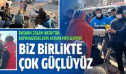 Başkan Zolan Hatay’da depremzedelerin acısını paylaşıyor