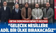 Denizli’de siyasi partilerden Ortak Demokrasi Nöbeti Desteği