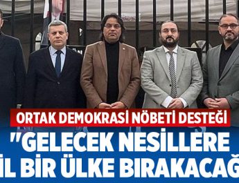 Denizli’de siyasi partilerden Ortak Demokrasi Nöbeti Desteği